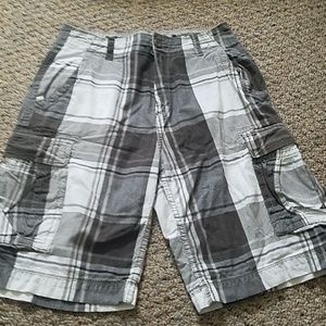 Arizona Men's Plaid Cargo Shorts